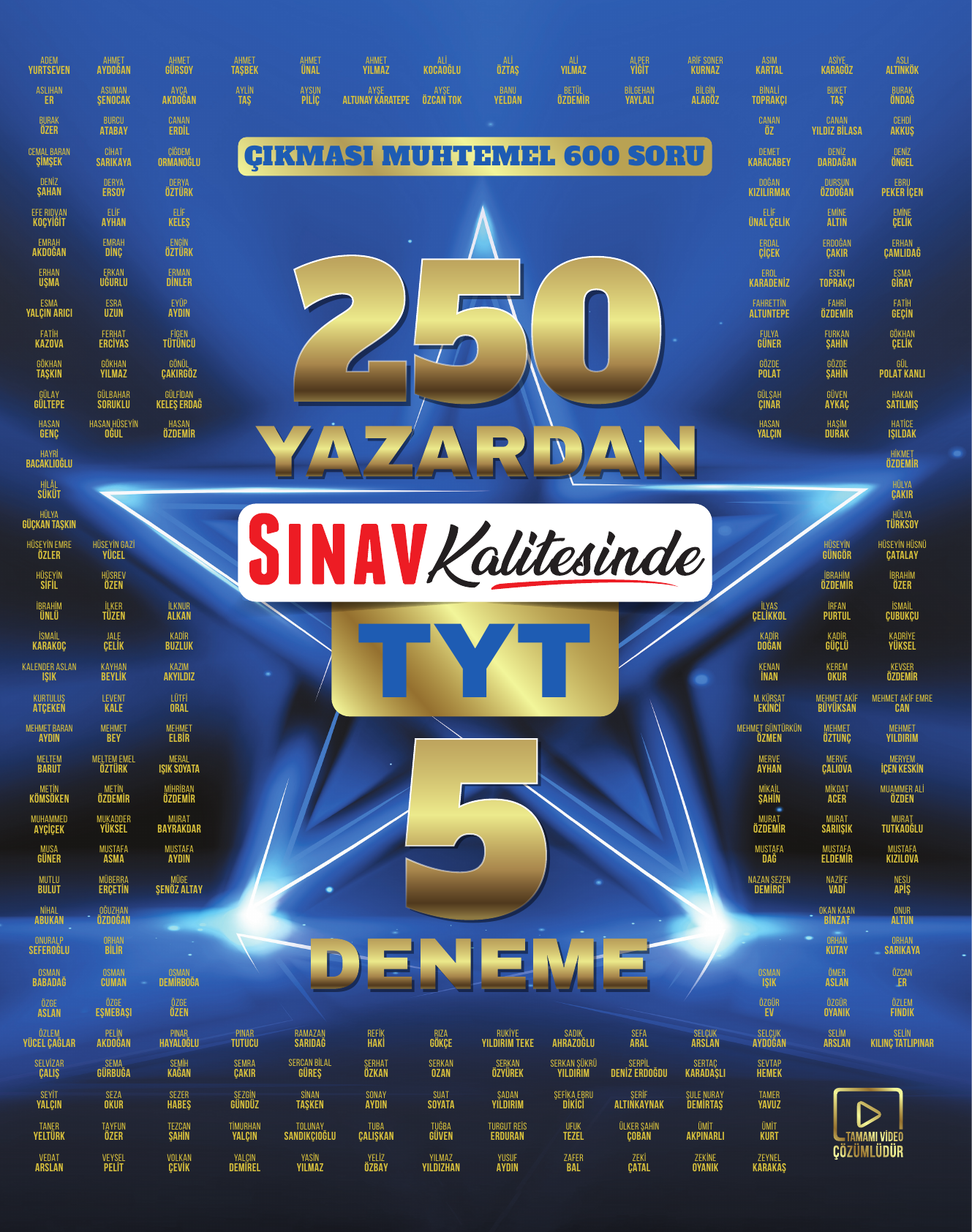 2026 250 Yazardan 5 TYT Deneme